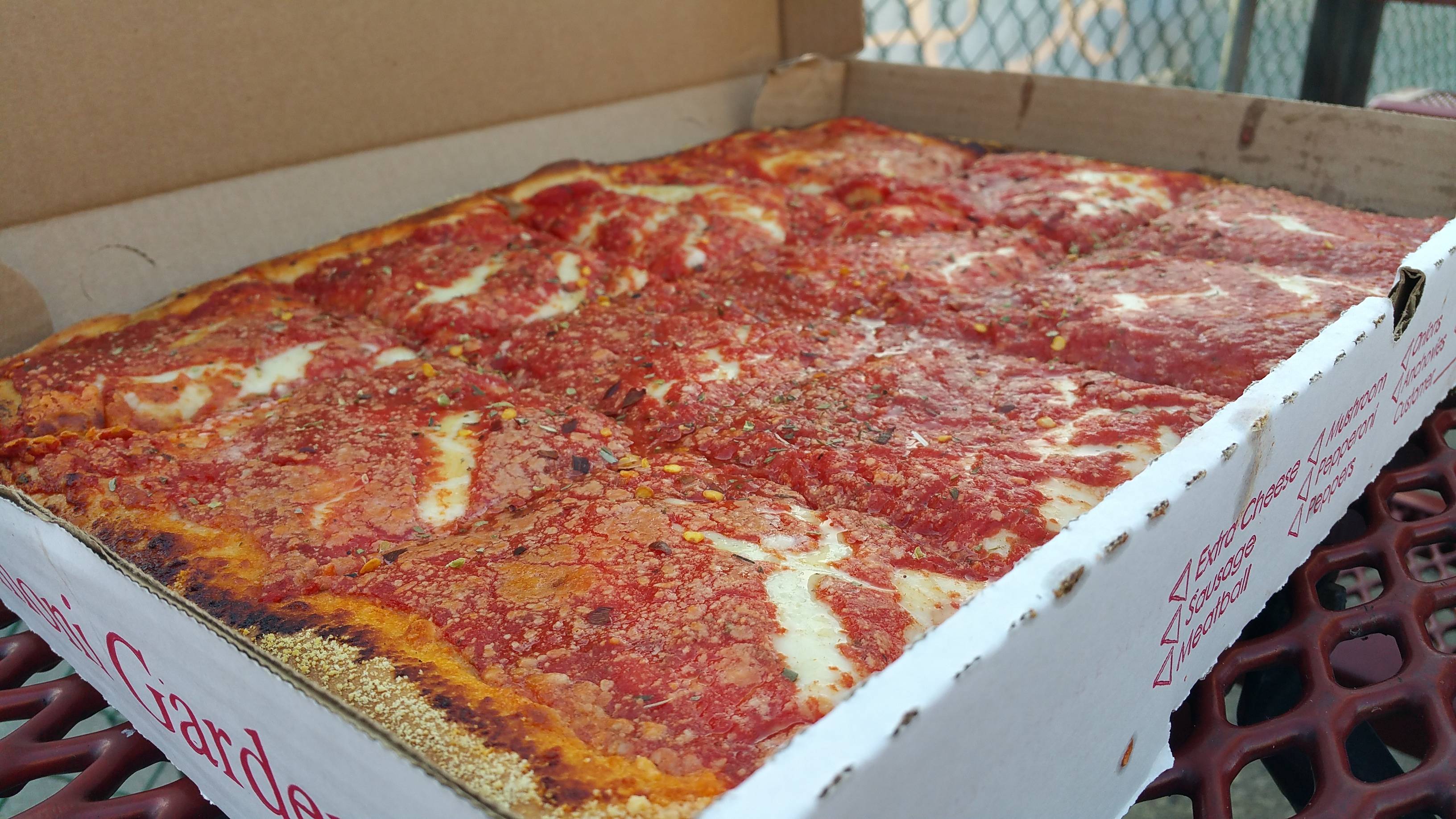 L&B Spumoni Gardens Sicilian Pizza